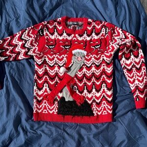Holiday Red and Black Crewneck Sweater